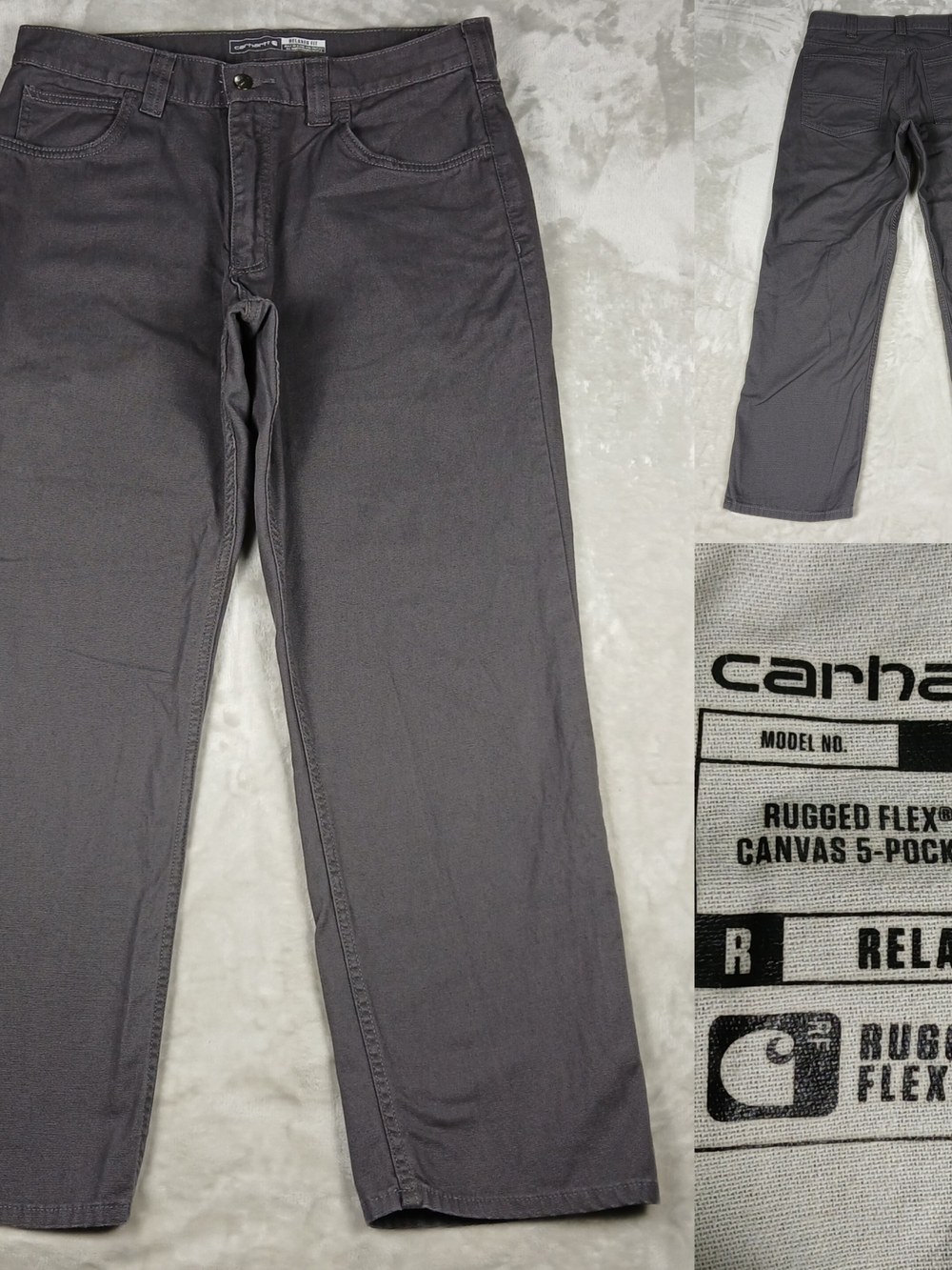 Carhartt Rugged Flex Relaxed Fit Pants 34x30 Men's Fits 34x29
